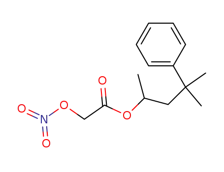 Acetic acid, (nitrooxy)-, 1,3-dimethyl-3-phenylbutyl ester