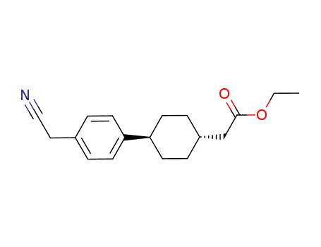 Cyclohexaneacetic acid, 4-[4-(cyanoMethyl)phenyl]-, ethyl ester, trans-