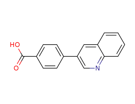 Molecular Structure of 216059-94-8 (4-(2-Methylquinolin-6-yl)benzoic acid)
