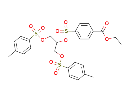 1,3-bis(p-toluolsulfonyloxy)-2-(4-carboxyethylbenzolsulfonyloxy)-propan