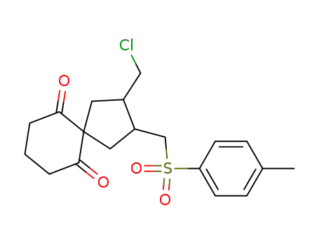 2-Chloromethyl-3-(toluene-4-sulfonylmethyl)-spiro[4.5]decane-6,10-dione