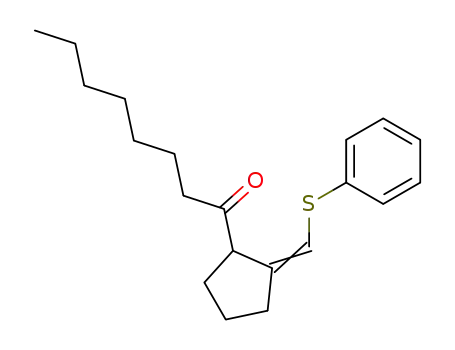 1-(2-phenylthiomethylenecyclopentyl)-1-octanone