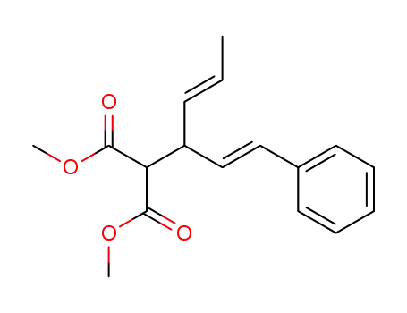 Propanedioic acid, [1-(2-phenylethenyl)-2-butenyl]-, dimethyl ester