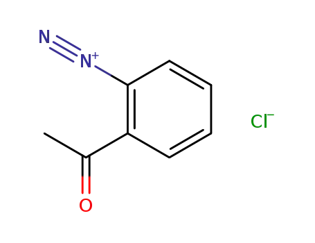 Molecular Structure of 61485-12-9 (Benzenediazonium, 2-acetyl-, chloride)