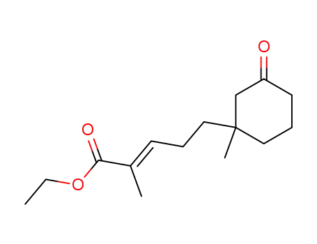 ethyl (+/-)-(E)-2-methyl-5-(1-methyl-3-oxohexyl)-2-pentanoate