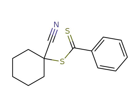 Molecular Structure of 220182-89-8 (Benzenecarbodithioic acid, 1-cyanocyclohexyl ester)