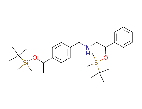 1-<(tert-Butyldimethylsilyl)oxy>-2-<4-<1-((tert-butyldimethylsilyl)oxy)ethyl>benzylamino>-1-phenylethane