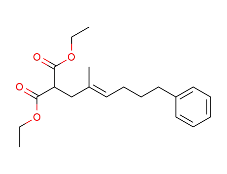 2-((E)-2-Methyl-6-phenyl-hex-2-enyl)-malonic acid diethyl ester