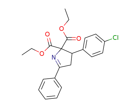 2H-Pyrrole-2,2-dicarboxylic acid,
3-(4-chlorophenyl)-3,4-dihydro-5-phenyl-, diethyl ester