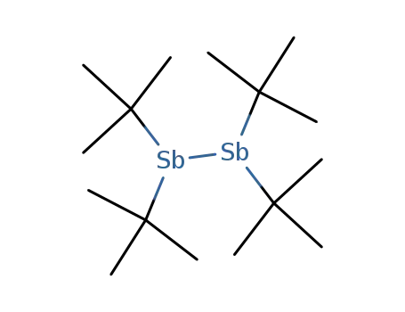 Molecular Structure of 4791-75-7 ({(t-C<sub>4</sub>H<sub>9</sub>)2Sb}2)