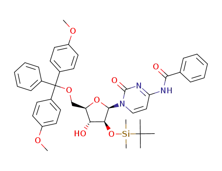 N-{1-[(2R,3S,4R,5R)-5-[Bis-(4-methoxy-phenyl)-phenyl-methoxymethyl]-3-(tert-butyl-dimethyl-silanyloxy)-4-hydroxy-tetrahydro-furan-2-yl]-2-oxo-1,2-dihydro-pyrimidin-4-yl}-benzamide