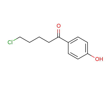 Molecular Structure of 83882-87-5 (1-Pentanone, 5-chloro-1-(4-hydroxyphenyl)-)