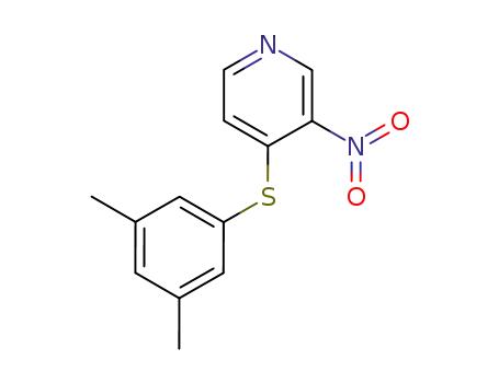 Molecular Structure of 152038-60-3 (4-<(3',5'-Dimethylphenyl)thio>-3-nitropyridine)