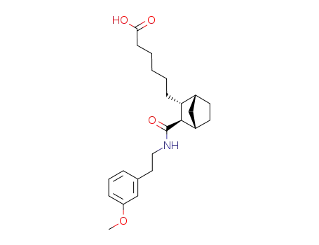 6-<(2-endo,3-exo)-3-<<2-(3-Methoxyphenyl)ethyl>carbamoyl>bicyclo<2.2.1>hept-2-yl>hexansaeure