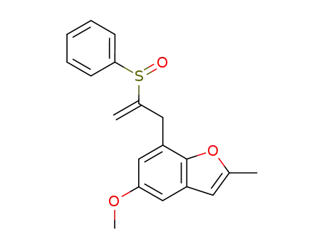 Benzofuran, 5-methoxy-2-methyl-7-[2-(phenylsulfinyl)-2-propenyl]-