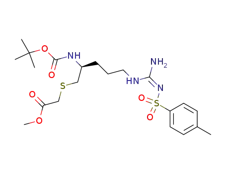 [(S)-5-({Amino-[(Z)-toluene-4-sulfonylimino]-methyl}-amino)-2-tert-butoxycarbonylamino-pentylsulfanyl]-acetic acid methyl ester