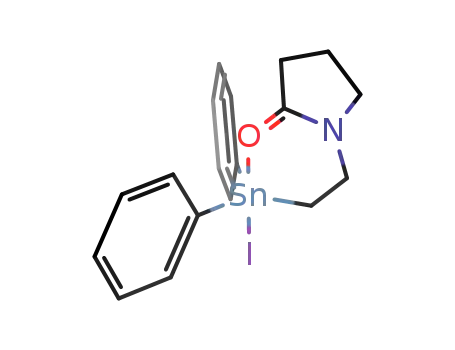 {2-(2-oxo-N-pyrrolidinyl)ethyl}diphenyltin iodide