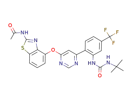 C<sub>25</sub>H<sub>23</sub>F<sub>3</sub>N<sub>6</sub>O<sub>3</sub>S
