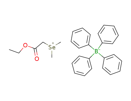 Molecular Structure of 80920-17-8 (dimethylethoxycarbonylmethylselenonium tetraphenylborate)