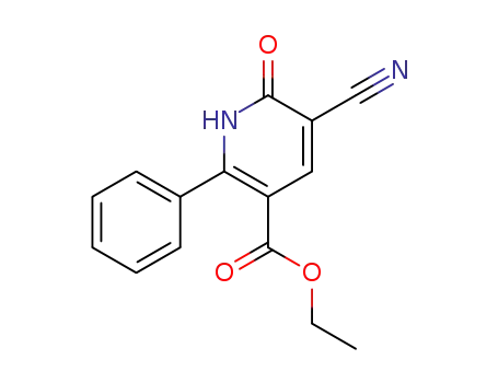 3-Pyridinecarboxylic acid, 5-cyano-1,6-dihydro-6-oxo-2-phenyl-, ethyl
ester