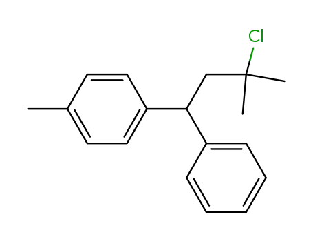 Molecular Structure of 102434-96-8 (3-Chlor-3-methyl-1-(4-methylphenyl)-1-phenylbutan)