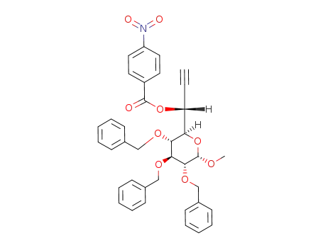 Methyl 2,3,4-tri-O-benzyl-7,8-dideoxy-6-O-(p-nitrobenzoyl)-D-glycero-α-D-gluco-hept-7-ynopyranoside