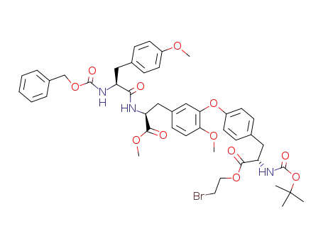 (S)-3-<4-<2-<<(1,1-Dimethylethoxy)carbonyl>amino>-3-oxo-3-(2-bromoethoxy)propyl>phenoxy>-O-methyl-N-<O-methyl-N-<(phenylmethoxy)carbonyl>-L-tyrosinyl>-L-tyrosine α-methyl ester