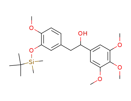 Molecular Structure of 97315-17-8 (5-<(tert-butyldimethylsilyl)oxy>-(+/-)-combretastatin)