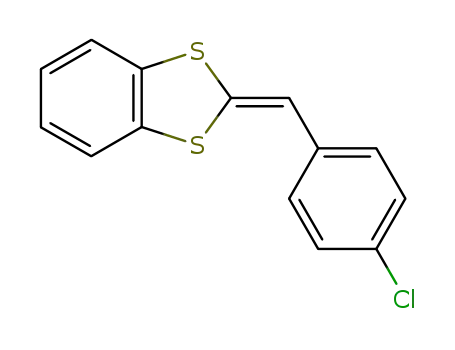 Molecular Structure of 62217-24-7 (1,3-Benzodithiole, 2-[(4-chlorophenyl)methylene]-)