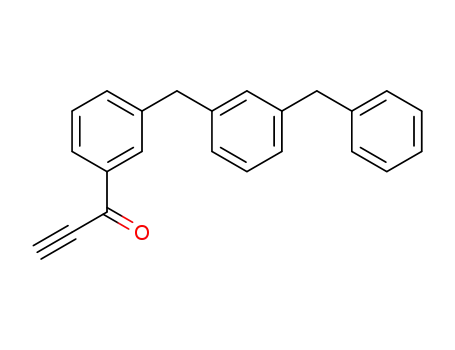 Molecular Structure of 143328-35-2 (2-Propyn-1-one, 1-[3-[[3-(phenylmethyl)phenyl]methyl]phenyl]-)