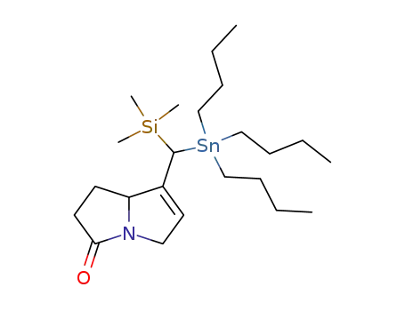 7-(Tributylstannanyl-trimethylsilanyl-methyl)-1,2,5,7a-tetrahydro-pyrrolizin-3-one