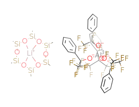Li(dimethylsiloxane)6[Al(OC(CF<sub>3</sub>)2(C<sub>6</sub>H<sub>5</sub>))4]