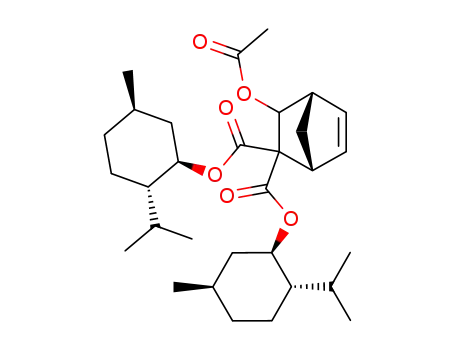 (1R,4S)-3-Acetoxy-bicyclo[2.2.1]hept-5-ene-2,2-dicarboxylic acid bis-((1R,2S,5R)-2-isopropyl-5-methyl-cyclohexyl) ester