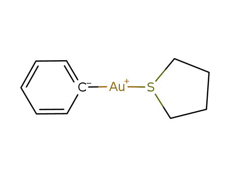 Molecular Structure of 613246-27-8 (phenyl(tetrahydrothiophene)gold(I))