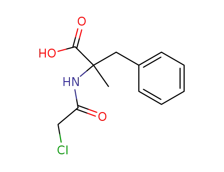 Molecular Structure of 121703-95-5 (N-Chloroacetyl-α-methylphenylalanine)
