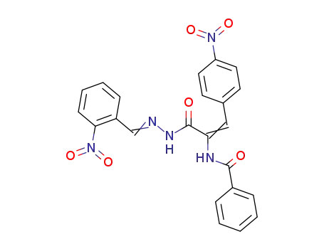 N-{(Z)-2-(4-Nitro-phenyl)-1-[1-(2-nitro-phenyl)-meth-(E)-ylidene-hydrazinocarbonyl]-vinyl}-benzamide