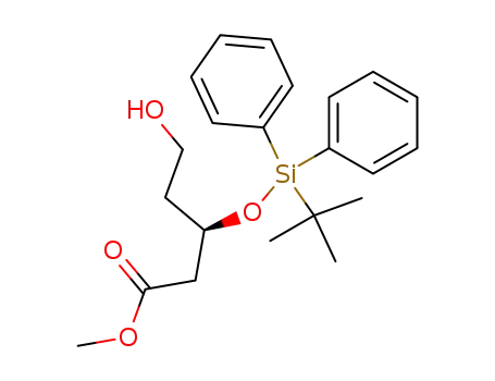 Pentanoic acid, 3-[[(1,1-dimethylethyl)diphenylsilyl]oxy]-5-hydroxy-,
methyl ester, (R)-