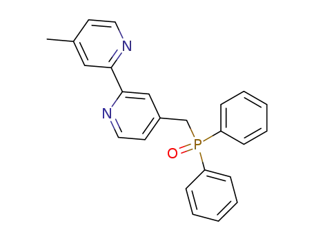 Molecular Structure of 150701-10-3 (2,2'-Bipyridine, 4-[(diphenylphosphinyl)methyl]-4'-methyl-)