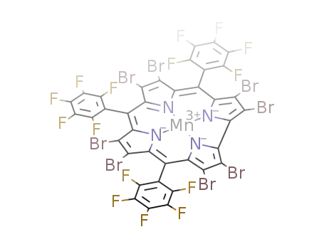 manganese(III) 5,10,15-tris(pentafluorophenyl)perbromocorrolate