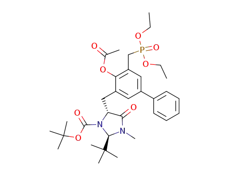 1,1-dimethylethyl (2R,5R)-5-<<4-(acetyloxy)-5-<(diethoxyphopsphoryl)methyl>(1,1'-biphenyl)-3-yl>methyl>-2-(1,1-dimethylethyl)-3-methyl-4-oxoimidazolidine-1-carboxylate