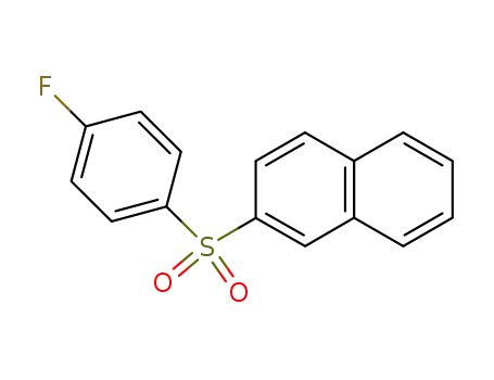 Molecular Structure of 117953-29-4 (βa-naphthyl p-fluorophenyl sulphone)