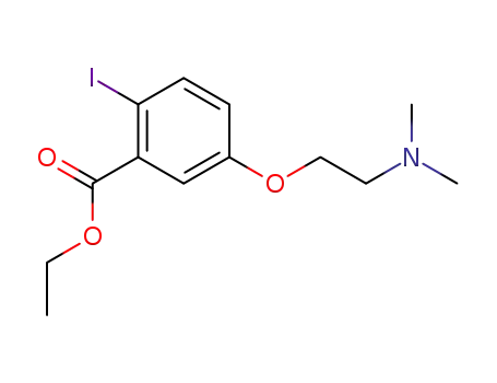 2-iodo-5-(β-(dimethylamino)ethoxy)benzoic acid ethylester