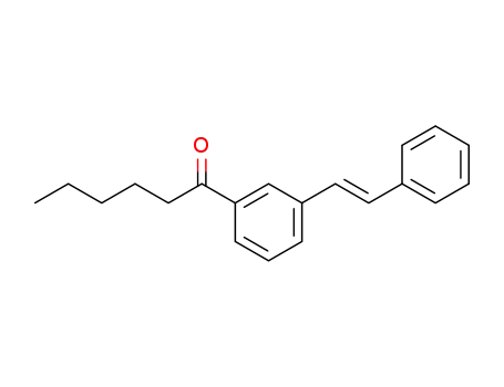 1-Hexanone, 1-[3-(2-phenylethenyl)phenyl]-, (E)-