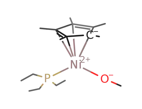 Molecular Structure of 198903-09-2 (Cp*Ni(PEt<sub>3</sub>)S(OMe))