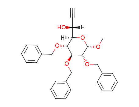 methyl-2,3,4-tri-O-benzyl-7,7,8,8-tetradehydro-7,8-dideoxy-α-D-glycero-D-gluco-octopyranoside