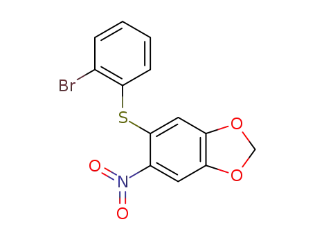 1-(2-bromophenylthio)-4,5-methylenedioxy-2-nitrobenzene