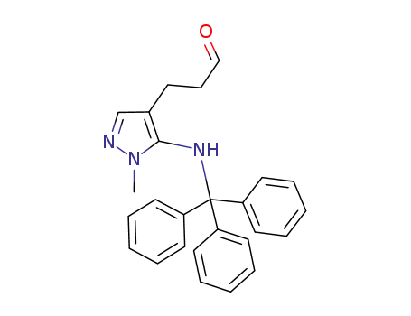 4-(2-formylethyl)-5-(tritylamino)-1-methylpyrazole
