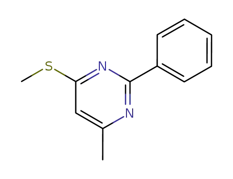 Pyrimidine, 4-methyl-6-(methylthio)-2-phenyl-