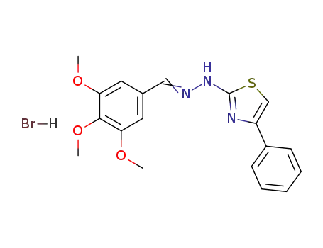 N-(4-Phenyl-thiazol-2-yl)-N'-[1-(3,4,5-trimethoxy-phenyl)-meth-(E)-ylidene]-hydrazine; hydrobromide