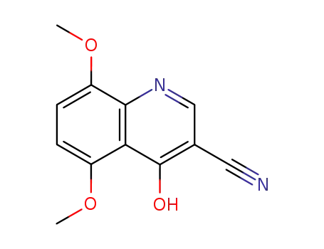 Molecular Structure of 61338-35-0 (4-hydroxy-5,8-dimethoxyquinoline-3-carbonitrile)
